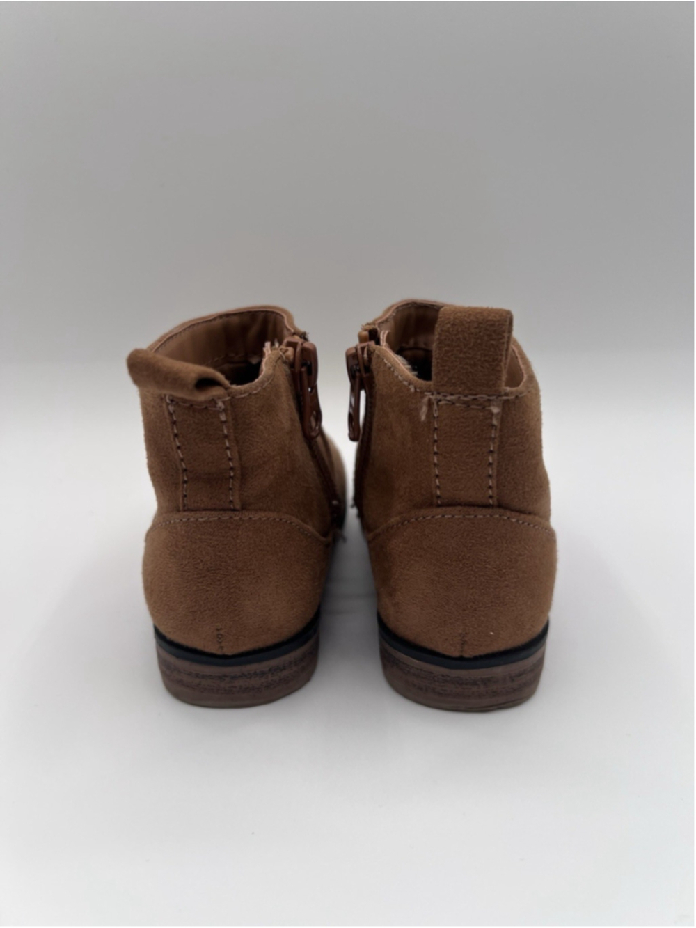 Cat & Jack Kids Boots Brown Suede Size 6 Ankle Booties - Picture 6 of 12